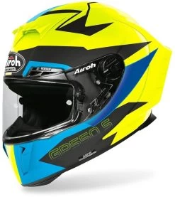Airoh Integralhelm GP 550 S Street-Racing Helm Mit Pinlock Inklusive Gratis Visier -Motorradbekleidungsgeschäft airoh gp 550 s vektor blue matt 1 1