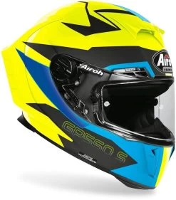 Airoh Integralhelm GP 550 S Street-Racing Helm Mit Pinlock Inklusive Gratis Visier -Motorradbekleidungsgeschäft airoh gp 550 s vektor blue matt 2
