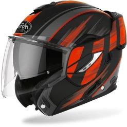 Airoh Klapphelm REV 19 Mit P/J Homologation Pinlock Und Sonnenblende -Motorradbekleidungsgeschäft airoh rev19 ikon orange matt 1 1