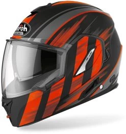 Airoh Klapphelm REV 19 Mit P/J Homologation Pinlock Und Sonnenblende -Motorradbekleidungsgeschäft airoh rev19 ikon orange matt 2