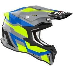 Airoh Strycker ECE 22.06 Crosshelm Carbon Leicht AMS Multi-Action Safety-System Doppel-D-Verschluss -Motorradbekleidungsgeschäft airoh strycker glam gelb 2