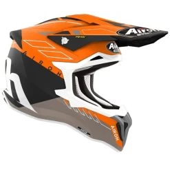 Airoh Strycker ECE 22.06 Crosshelm Carbon Leicht AMS Multi-Action Safety-System Doppel-D-Verschluss -Motorradbekleidungsgeschäft airoh strycker skin orange matt 2