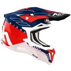 Airoh Strycker ECE 22.06 Crosshelm Carbon Leicht AMS Multi-Action Safety-System Doppel-D-Verschluss -Motorradbekleidungsgeschäft airoh strycker skin rot matt 2