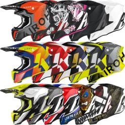 Airoh Crosshelm TWIST 2.0 Mit Rückspoiler Sonnenblende Und Doppel-D Verschluss