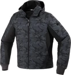 Spidi Motorrad-Hoodie ARMOR EVO Mit Kapuze Winddicht CE Reflex -Motorradbekleidungsgeschäft armor evo camo 1 1