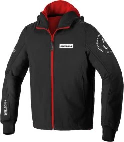 Spidi Motorrad-Hoodie ARMOR EVO Mit Kapuze Winddicht CE Reflex -Motorradbekleidungsgeschäft armor evo rot 1 1