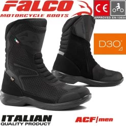 Falco Motorradstiefel ATLAS 2 AIR Leder Perforiert CE Mit Guter Belüftung Und D3O Protektoren