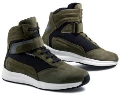 Stylmartin Motorrad Sneaker AUDAX Wildleder Wasserdicht Mit Air-Mesh Futter Protektoren Und CE -Motorradbekleidungsgeschäft audax gruen 1 1