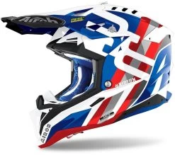 Airoh Crosshelm AVIATOR 3 Carbon Off-Road Helm Mit Viel Belüftung 29 Airoh Crosshelm AVIATOR 3 Carbon Off-Road Helm Mit Viel Belüftung -Motorradbekleidungsgeschäft aviator3 rainbow blue 1 1