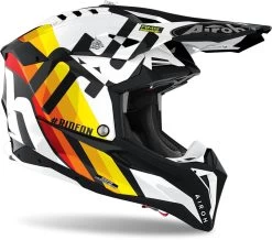 Airoh Crosshelm AVIATOR 3 Carbon Off-Road Helm Mit Viel Belüftung 37 Airoh Crosshelm AVIATOR 3 Carbon Off-Road Helm Mit Viel Belüftung -Motorradbekleidungsgeschäft aviator3 rainbow white 3