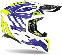 Airoh Crosshelm AVIATOR 3 Carbon Off-Road Helm Mit Viel Belüftung 38 Airoh Crosshelm AVIATOR 3 Carbon Off-Road Helm Mit Viel Belüftung -Motorradbekleidungsgeschäft aviator3 rampage blue 2