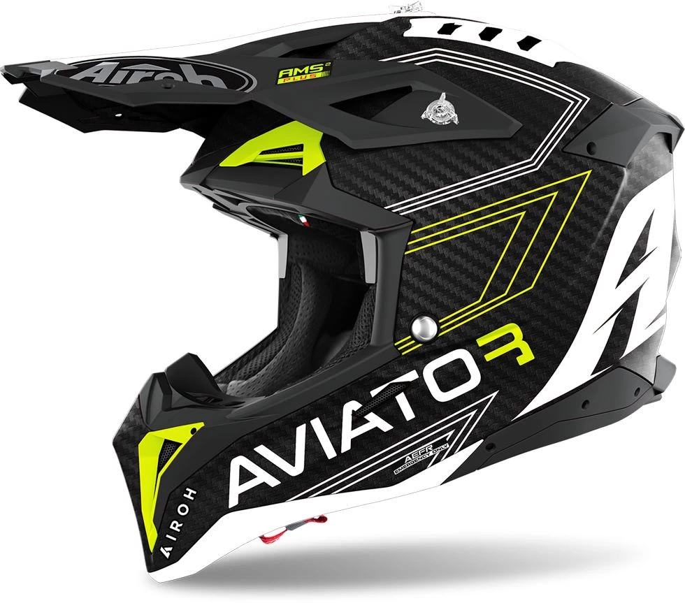 Airoh Crosshelm AVIATOR 3 Carbon Off-Road Helm Mit Viel Belüftung 4 Airoh Crosshelm AVIATOR 3 Carbon Off-Road Helm Mit Viel Belüftung – Bild 2