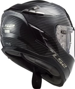 LS2 Integralhelm FF327 CHALLENGER CARBON CT2 Mit Sonnenblende Und Max Vision Pinlock -Motorradbekleidungsgeschäft back ff327 challengerc solid carbon 103277099