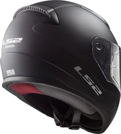 LS2 Integralhelm FF353 RAPID Mit Schnellverschluss-System -Motorradbekleidungsgeschäft back ff353 rapid solid matt black 103531011 1
