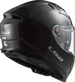 LS2 FF811 VECTOR II 2 CARBON Sport-Integralhelm ECE 22.06 Sonnenblende Pinlock Mit Extra Visier -Motorradbekleidungsgeschäft back ff811 vector ii solid carbon 168115099