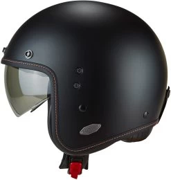 Scorpion Jethelm BELFAST Mit Sonnenblende Und Ultra-TCT-Fiberglas-Helmschale -Motorradbekleidungsgeschäft belfast solid schwarz matt 5 1