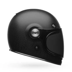 Bell Retro-Integralhelm BULLITT CARBON Mit Doppel-D-Ringverschluss Und Leder Kinnriemen Inklusive 2 Visieren -Motorradbekleidungsgeschäft bell bullitt carbon matte 1 1