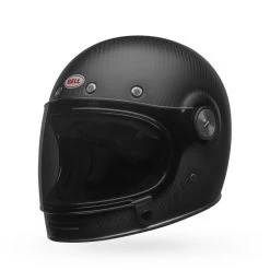 Bell Retro-Integralhelm BULLITT CARBON Mit Doppel-D-Ringverschluss Und Leder Kinnriemen Inklusive 2 Visieren -Motorradbekleidungsgeschäft bell bullitt carbon matte 4