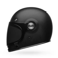 Bell Retro-Integralhelm BULLITT CARBON Mit Doppel-D-Ringverschluss Und Leder Kinnriemen Inklusive 2 Visieren -Motorradbekleidungsgeschäft bell bullitt carbon matte 5