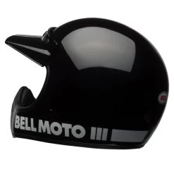 Bell Moto-3 Crosshelm Fiberglas Leicht 36 Bell Moto-3 Crosshelm Fiberglas Leicht -Motorradbekleidungsgeschäft bell moto 3 classic solid gloss black helmet full face 8