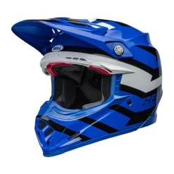 Bell Moto-9S Flex Off-Road Helm Mit Helmschirm Und Tri-Matrix-Schale -Motorradbekleidungsgeschäft bell moto9s flex banshee blue offroad helmet 2
