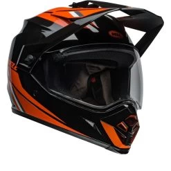 Bell MX-9 Adventure Mips Endurohelm Mit Velocity Flow Belüftung -Motorradbekleidungsgeschäft bell mx9 adventure mips alpine orange full face helmet 1 1