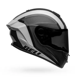 Bell Integralhelm RACE STAR DLX Flex Carbon Sporthelm Mit ECE 22.06 Und Doppel-D Verschluss -Motorradbekleidungsgeschäft bell race star flex dlx tantrum 2 matte gloss black white 1 1