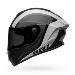 Bell Integralhelm RACE STAR DLX Flex Carbon Sporthelm Mit ECE 22.06 Und Doppel-D Verschluss -Motorradbekleidungsgeschäft bell race star flex dlx tantrum 2 matte gloss black white 5