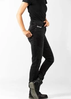 John Doe Motorradjeans BETTY BIKER Für Damen Mit Stretch Aramid Und Coolmax CE -Motorradbekleidungsgeschäft betty biker schwarz 5