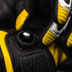 Knox HANDROID MK5 Motorradhandschuhe CE Mit BOA-Verschluss Lange Stulpe -Motorradbekleidungsgeschäft boa dial