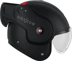 Roof Überklapphelm BOXXER RO9 Fiberglas Modularhelm Mit Doppel-Zertifizierung Als Jet Und Integral -Motorradbekleidungsgeschäft boxxer schwarz matt 4 1