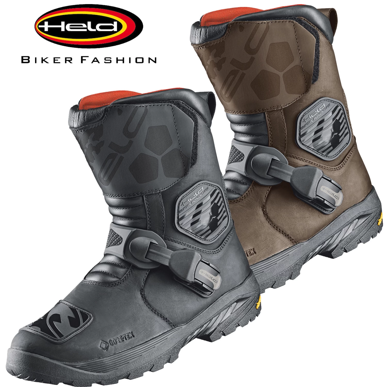 Held Gore-Tex Motorradstiefel BRICKLAND LC Halbstiefel Wasserdicht CE Leder 3 Held Gore-Tex Motorradstiefel BRICKLAND LC Halbstiefel Wasserdicht CE Leder