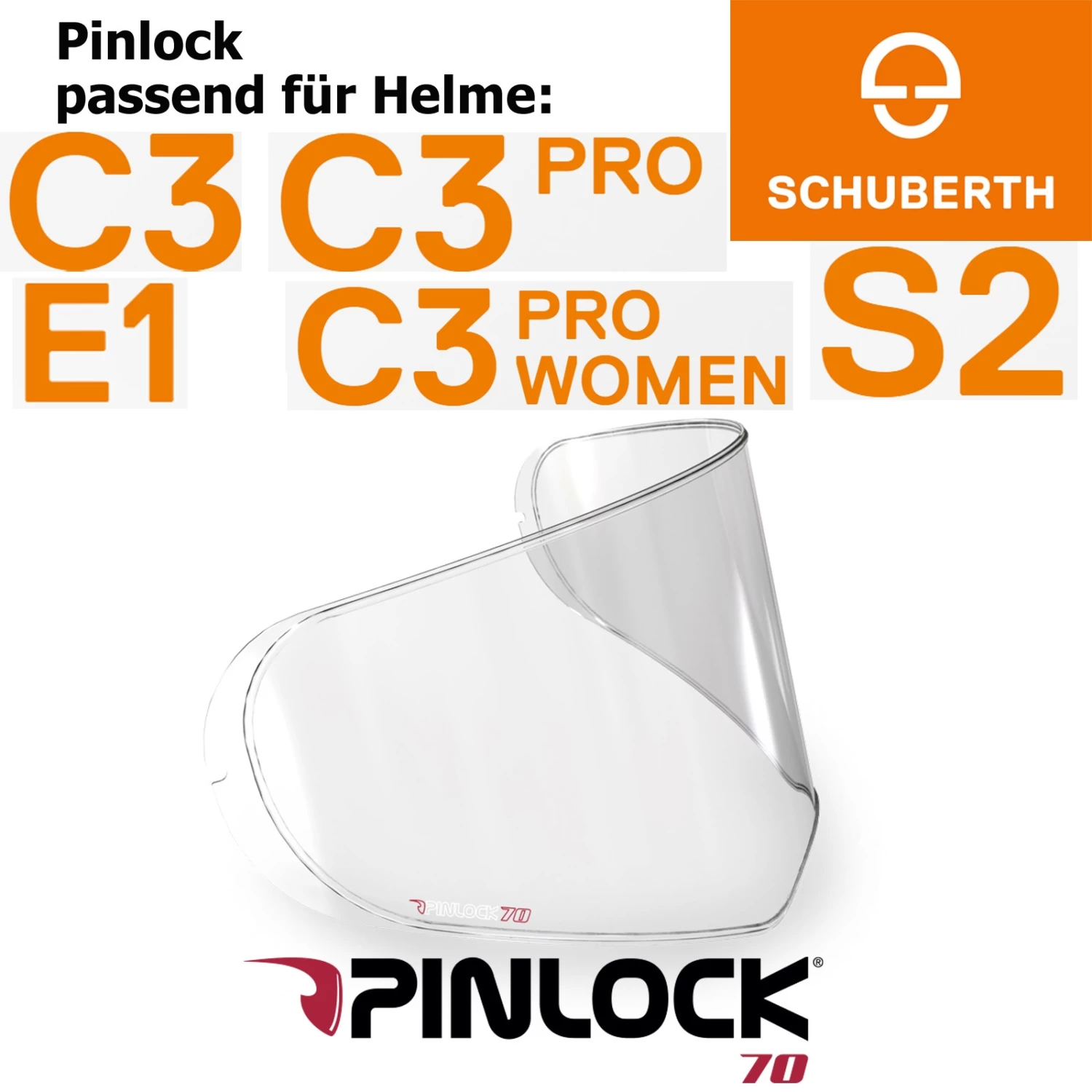 SCHUBERTH Pinlockscheibe Für Visier Der Helme C3 / C3 Pro / S2 / S2 Sport / E1 4 SCHUBERTH Pinlockscheibe Für Visier Der Helme C3 / C3 Pro / S2 / S2 Sport / E1 – Bild 2