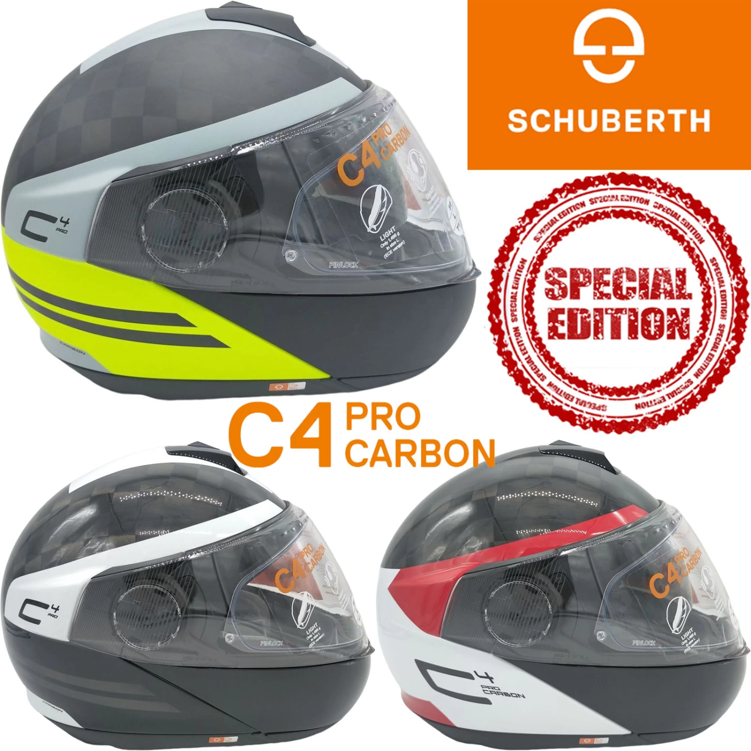 Schuberth Klapphelm C4 Pro Carbon SPECIAL EDITION Premiumhelm Mit Sonnenblende Und Max Vision 120 Pinlock 3 Schuberth Klapphelm C4 Pro Carbon SPECIAL EDITION Premiumhelm Mit Sonnenblende Und Max Vision 120 Pinlock
