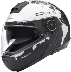 Schuberth Klapphelm C4 PRO Mit Sonnenblende Und Max Vision Pinlock 120 -Motorradbekleidungsgeschäft c4 pro magnitudo white 45