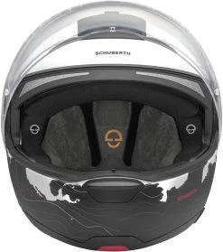 Schuberth Klapphelm C4 PRO Mit Sonnenblende Und Max Vision Pinlock 120 -Motorradbekleidungsgeschäft c4 pro magnitudo white frontal 1