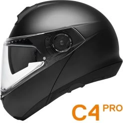Schuberth Klapphelm C4 PRO Mit Sonnenblende Und Max Vision Pinlock 120 -Motorradbekleidungsgeschäft c4 pro matt black haupt 6