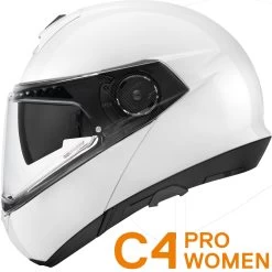 Schuberth Klapphelm C4 PRO WOMEN Für Damen Mit Max Vision Pinlock 120 Und Sonnenblende -Motorradbekleidungsgeschäft c4 pro women glossy white haupt