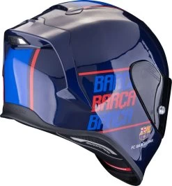 Scorpion Integralhelm EXO-R1 EVO AIR Premium-Helm Mit Max Vision Pinlock AirFit Zwei Visieren Und ECE 22.06 -Motorradbekleidungsgeschäft c exor1evoa fcbarcelona blu