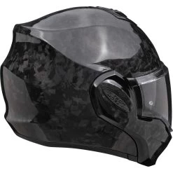 Scorpion Klapphelm EXO-TECH EVO CARBON 180 Grad Flip-Back Helm Mit Sonnenblende ECE 22.06 Pinlock Und 2 Visieren -Motorradbekleidungsgeschäft c exotechcarb onyx bla