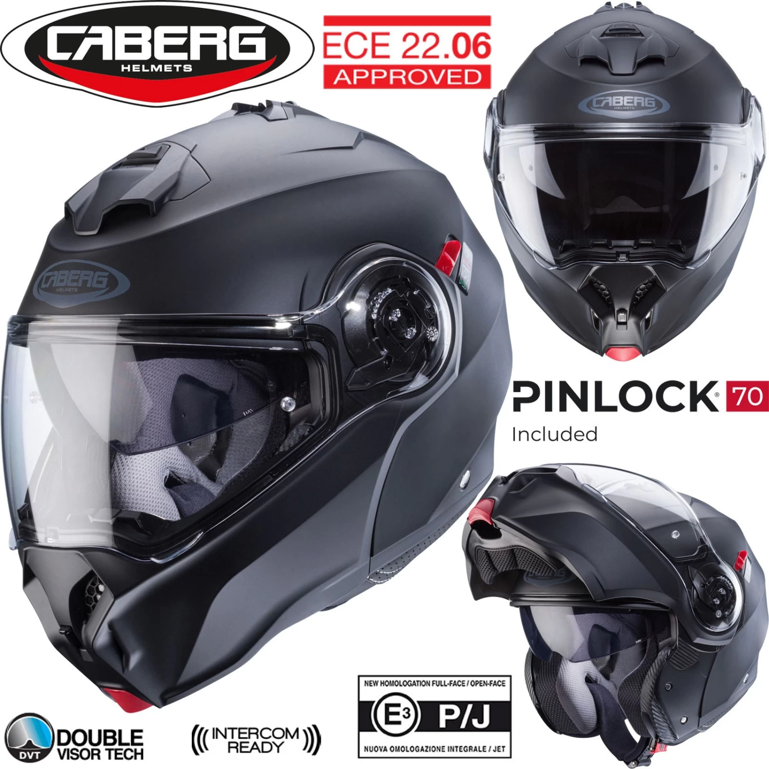 Caberg Klapphelm DUKE EVO Sonnenblende P/J Inklusive Pinlock ECE 22.06 3 Caberg Klapphelm DUKE EVO Sonnenblende P/J Inklusive Pinlock ECE 22.06