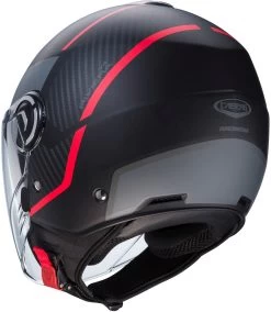 Caberg Jethelm RIVIERA V4 X Mit Sonnenblende Und Langem Visier ECE 22.06 -Motorradbekleidungsgeschäft caberg riviera v4 x geo anthrazit rot 3
