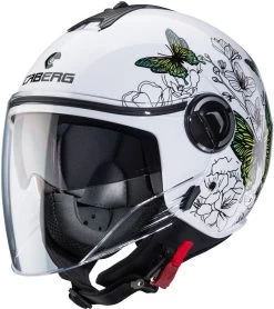 Caberg Jethelm RIVIERA V4 X Mit Sonnenblende Und Langem Visier ECE 22.06 -Motorradbekleidungsgeschäft caberg riviera v4 x muse weiss 1 1