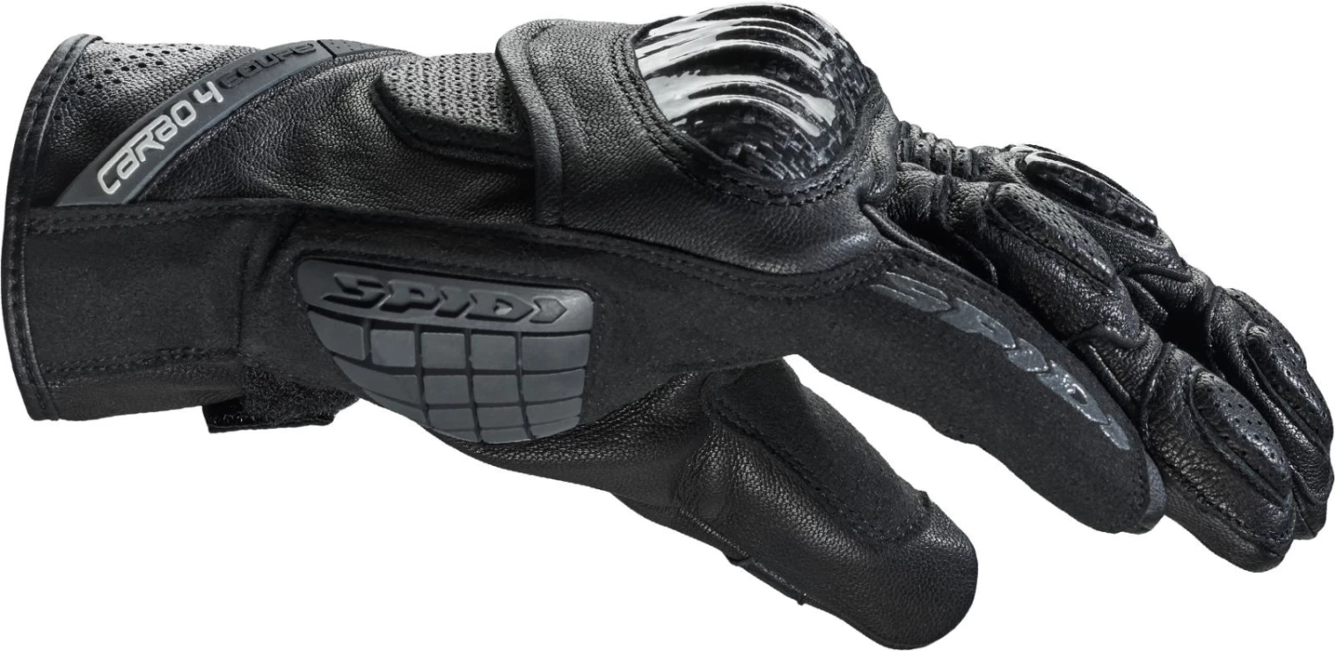 Spidi Motorradhandschuhe CARBO 4 COUPE Mit Polsterung CE Leder Perforiert Carbon 5 Spidi Motorradhandschuhe CARBO 4 COUPE Mit Polsterung CE Leder Perforiert Carbon – Bild 3