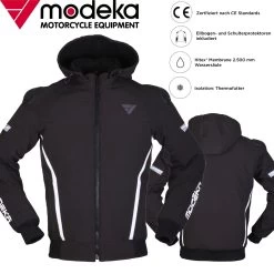Modeka Softshell-Hoodie CLARKE SPORT Motorradjacke Wasserdicht CE A Mit Protektoren Und Thermofutter 14 Modeka Softshell-Hoodie CLARKE SPORT Motorradjacke Wasserdicht CE A Mit Protektoren Und Thermofutter -Motorradbekleidungsgeschäft clarkesport 394 haupt