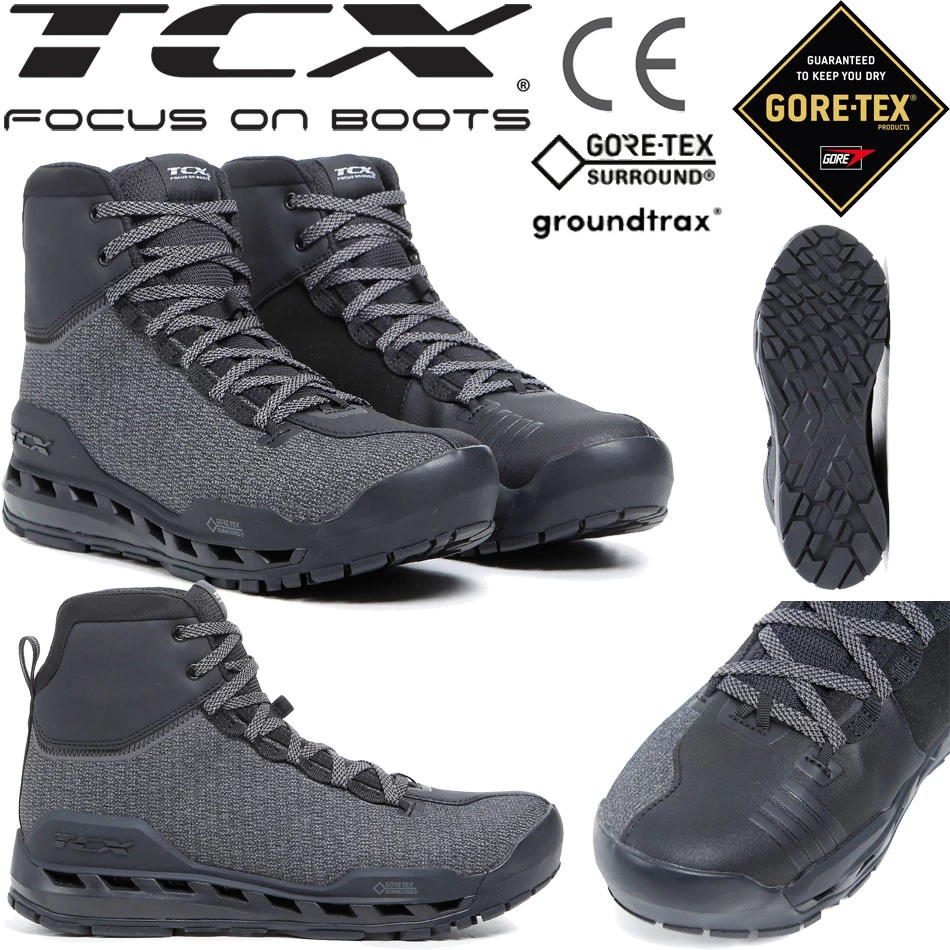 TCX Motorradschuhe CLIMATREK SURROUND GTX Wasserdicht Gore-Tex Groundtrax-Sohle CE Ortholite Fußbett 4 TCX Motorradschuhe CLIMATREK SURROUND GTX Wasserdicht Gore-Tex Groundtrax-Sohle CE Ortholite Fußbett – Bild 2