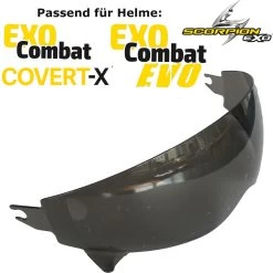 Scorpion Visier KS-8 Für Helm EXO-Combat / EXO-Combat EVO / Covert-X Sonnenblende