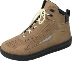 Kochmann CORSO Motorradschuhe Sneaker CE Sommer Nubuk-Leder Mit 2 Paar Schnürsenkel -Motorradbekleidungsgeschäft cosro sandbraun 6