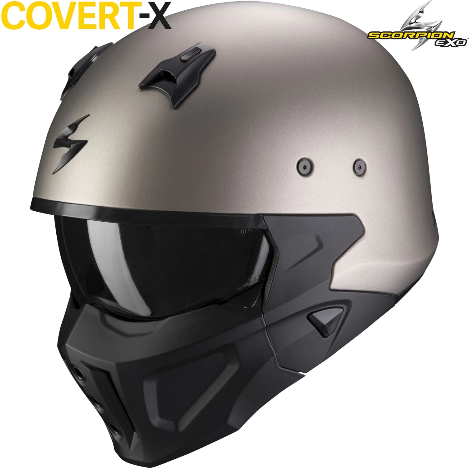 Scorpion Jethelm Mit Maske COVERT-X Mit Ultra-TCT Im Street-Fight-Bad-Ass-Look Inklusive GRATIS Visier 7 Scorpion Jethelm Mit Maske COVERT-X Mit Ultra-TCT Im Street-Fight-Bad-Ass-Look Inklusive GRATIS Visier – Bild 5