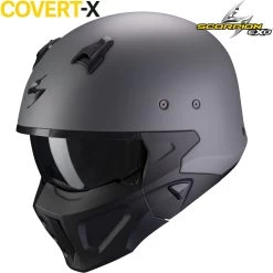 Scorpion Jethelm Mit Maske COVERT-X Mit Ultra-TCT Im Street-Fight-Bad-Ass-Look Inklusive GRATIS Visier 29 Scorpion Jethelm Mit Maske COVERT-X Mit Ultra-TCT Im Street-Fight-Bad-Ass-Look Inklusive GRATIS Visier -Motorradbekleidungsgeschäft covertx solid matcemgre haupt